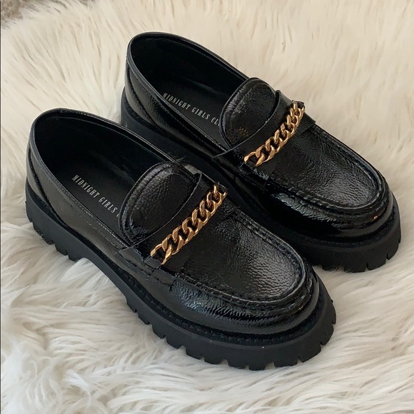 Princess Polly Shoes - Platform Patent Loafers